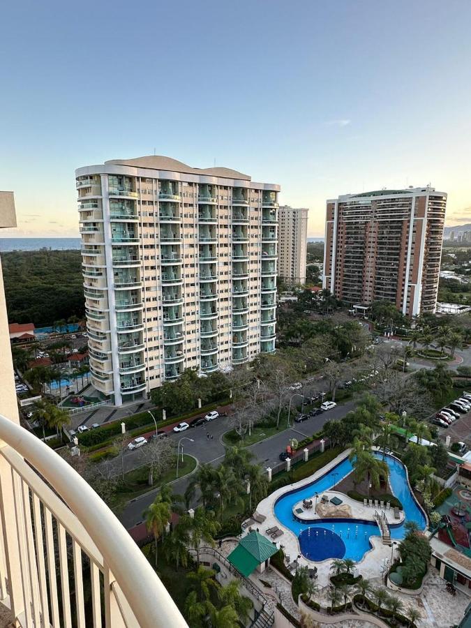 Flat Com Vista Panoramica -15- Na Barra Da Tijuca - Estacionamento Gratuito - Frigobar - Ar Condicionado - Piscina - Academia - Balsa Para Praia Gratis - Varanda - Vista Parcial Mar E Lagoa Рио-де-Жанейро Экстерьер фото