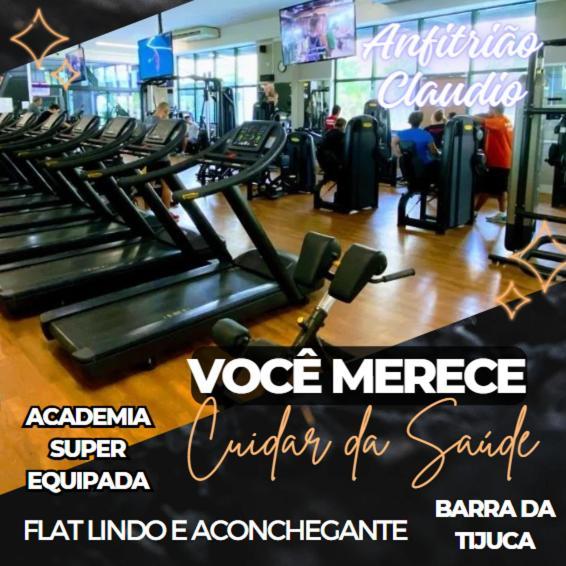 Flat Com Vista Panoramica -15- Na Barra Da Tijuca - Estacionamento Gratuito - Frigobar - Ar Condicionado - Piscina - Academia - Balsa Para Praia Gratis - Varanda - Vista Parcial Mar E Lagoa Рио-де-Жанейро Экстерьер фото